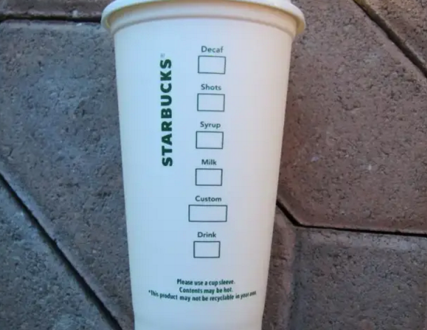 星巴克咖啡杯上的6个方框，到底是啥意思？