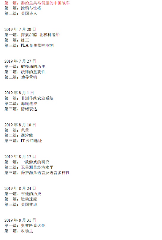 2021年3月20日雅思阅读考试预测