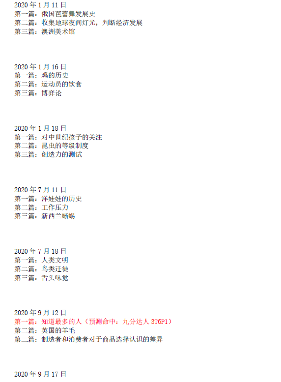 新航道2021年4月24日雅思阅读考试预测