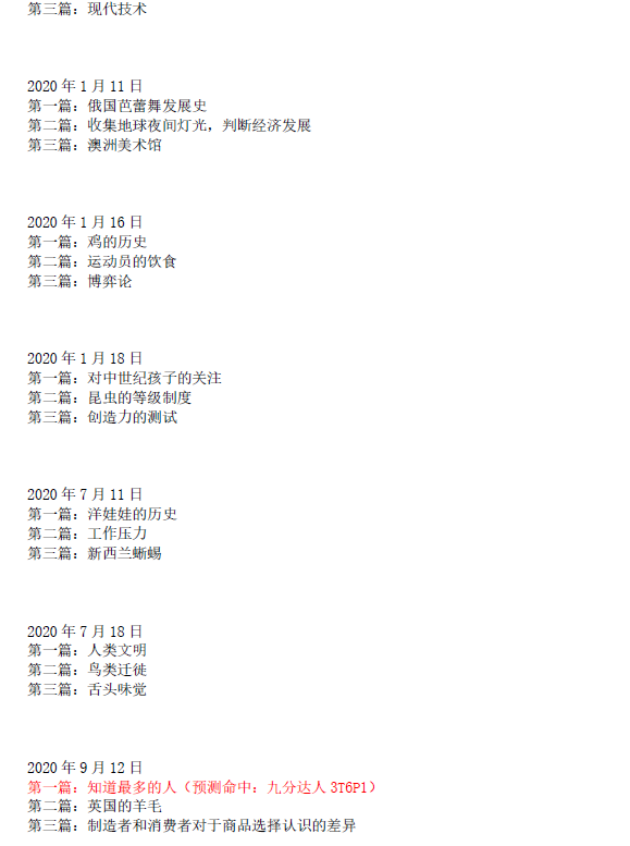 新航道2021年5月15日雅思阅读考试预测