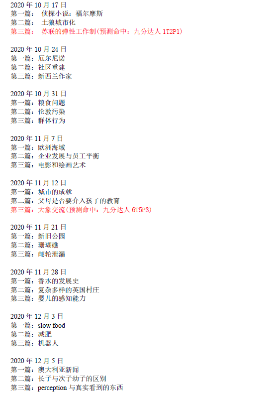 新航道2021年5月15日雅思阅读考试预测