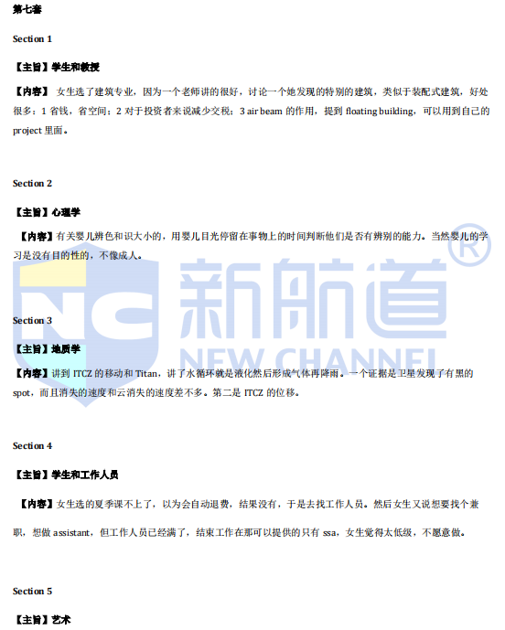 新航道2022年1月新托福听力考试分析