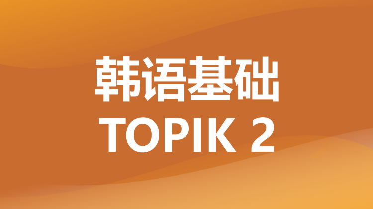 韩语基础培训TOPIK 2
