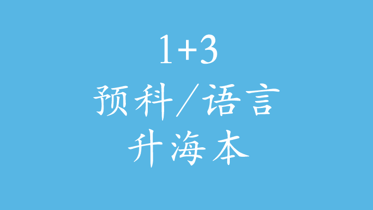 1+3预科/语言升海本