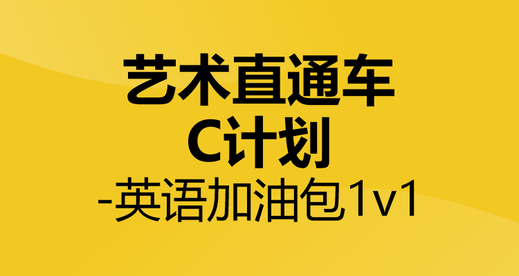 艺术考研直通车c计划-英语加油包1v1