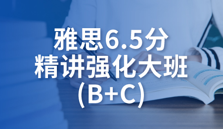 雅思6.5分精讲强化大班(B+C)