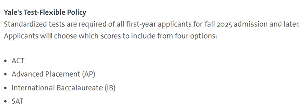 耶鲁大学官宣25Fall采用“标化灵活”招生政策！标化成绩的风向究竟往哪吹？