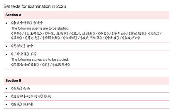 2024年5月考试季CIE A-Level中文将启动最新考纲！