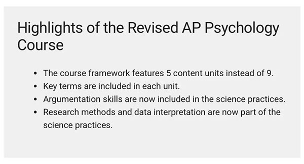 AP心理学新政解析来了！2025年面临机考和考纲重建的巨大变革！