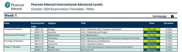 2024A-Level秋季的时间安排，三大考试局已经公布！