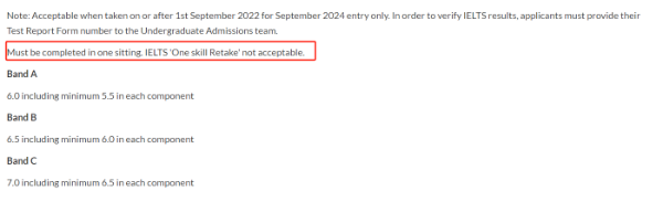 又一英国名校宣布接受雅思单科重考！这些学校表态…