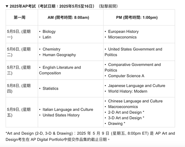 2025年中国香港AP考试报名启动！各位准5分er快来查看报考重要信息！