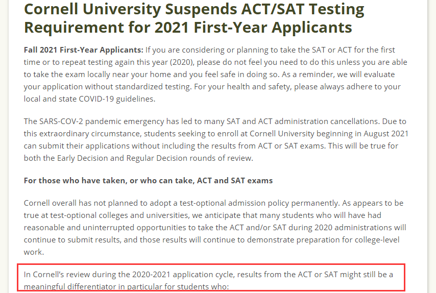 SAT/ACT考试