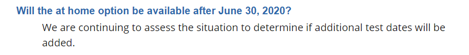 哪些时间点可以选择报考？6月30日之后还有家庭版考试吗？