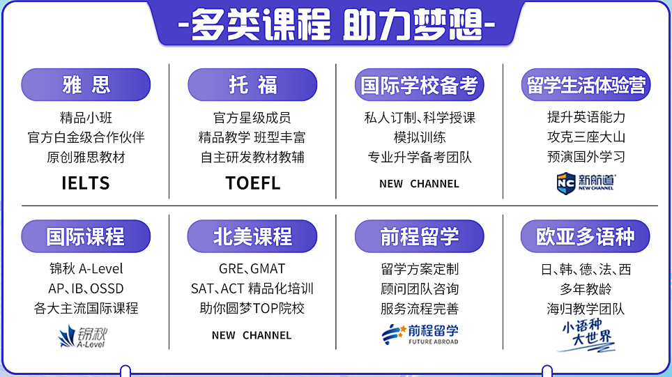 西安新航道雅思托福考研课程